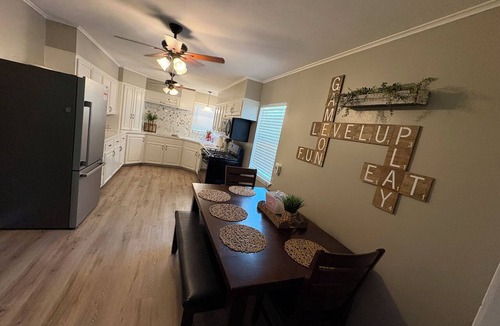 Enid House | Level up at the Enid Game House/Game Room with Pool Table/Themed Rooms