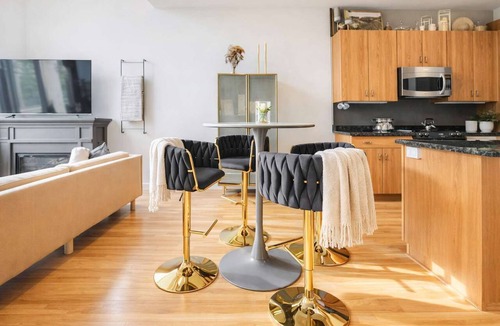 East Market District Apartment | Luxe speakeasy-inspired condo in the heart of NuLu