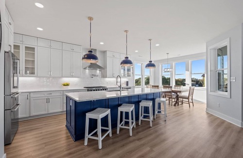 Sneads Ferry House | Luxury beach home w/oceanviews, 5-BR private pool, elevator, only steps to beach