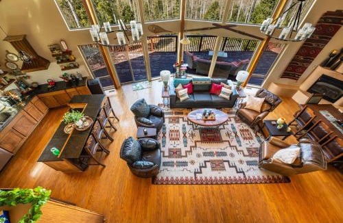 Angel Fire Ski Chalet | Luxury Mountain Chalet Sleeps 23 Hot Tub Views