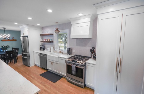 West Omaha House | Modern 3BR West Omaha, Private Pool now open, Fenced Yard, W/D, Pet-Friendly