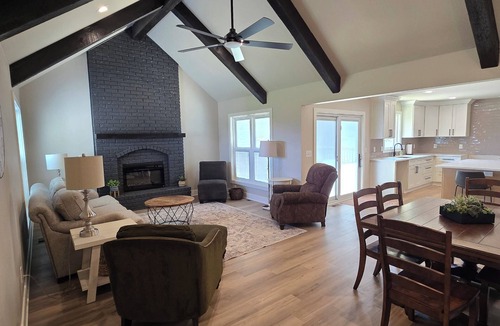Belton House | Newly renovated 3-bedroom farmhouse with country views and easy highway access