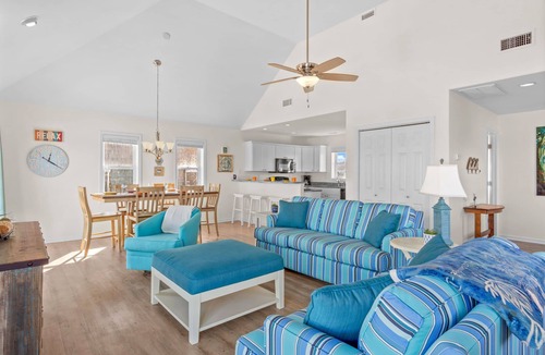 Hatteras House | Oceanside Dog Friendly w/Hot Tub and Nearby Beach Access. See Blue Sea Today!