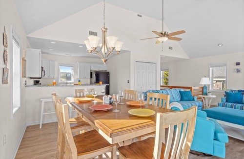 Hatteras House | Oceanside Dog Friendly w/Hot Tub and Nearby Beach Access. See Blue Sea Today!