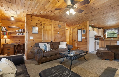 Big Cedars Cabin | One Level Log Cabin, Free Tickets, Minutes from Big Cedar, Wood Burning Fireplace, Dog Friendly