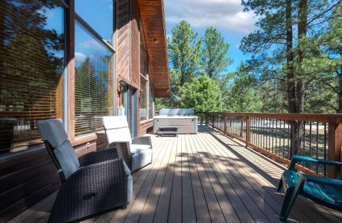 Angel Fire House | Pah's Haus Fire Pit Scenic View Dogs Welcome