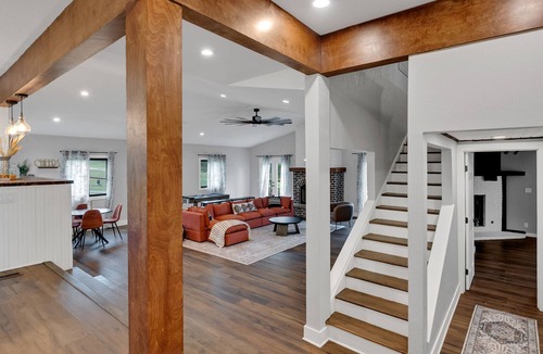 Oakhurst House | Pool Table, Fireplace, Patio, Office