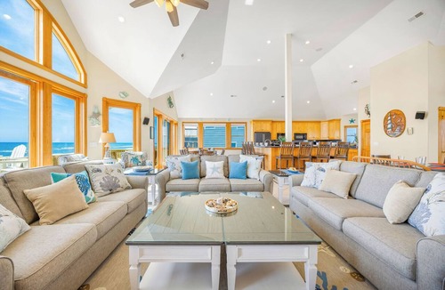 Hatteras House | Premier Oceanfront Home w/Pool, Hot Tub, Elevator, Game Room, Beach Access