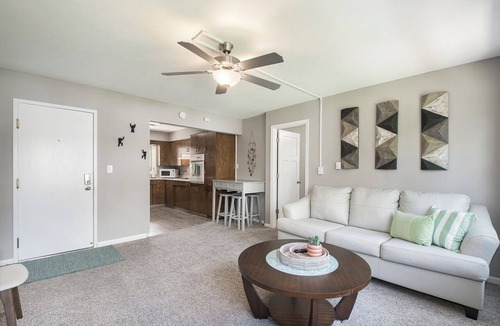 South Central Omaha Apartment | Quiet Retreat Near Arena & Fun Plex Fast WiFi, Parking