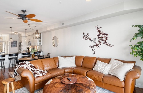 Osage Beach Condo | Revitalize at Lands' End! - Main Channel View, Shaded Deck, Waterfall Pool, WiFi