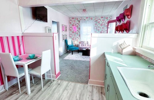 Russell Condo | Rhinestone Cowgirl-Your Pink Paradise in Russell