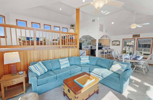 Waves House | Semi-Oceanfront, Dog Friendly Home in Waves with Pool, Hot Tub, Game Room
