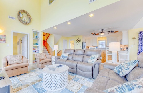 Wind Over Waves House | Semi-Oceanfront Home w/Private Pool, Hot Tub, Windsports Access, and Game Room