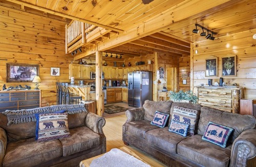 Sevierville Cabin | Smoky Mountain Bliss by Beyond Expectations: Hot Tub, Game Room & Community Pool