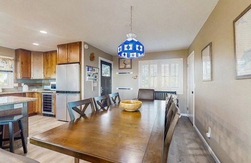 Frisco House | Sound-front house with private washer/dryer, central AC, and private hot tub
