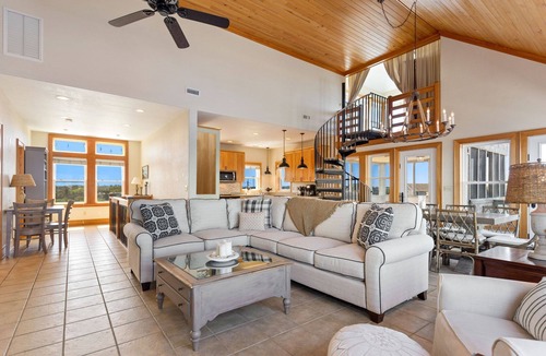 Frisco House | Soundfront Frisco, Great Water Access! Elevator, Pool, Hot Tub, Amazing Sunset Views!