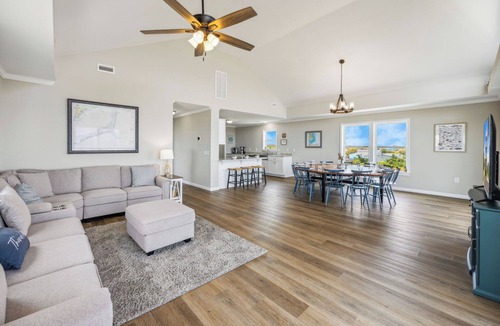 Frisco House | Soundfront Home w/Pool, Hot Tub, Private Windsurfing Access, Wet Bar, Smart TVs