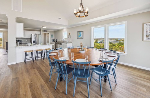 Frisco House | Soundfront Home w/Pool, Hot Tub, Private Windsurfing Access, Wet Bar, Smart TVs