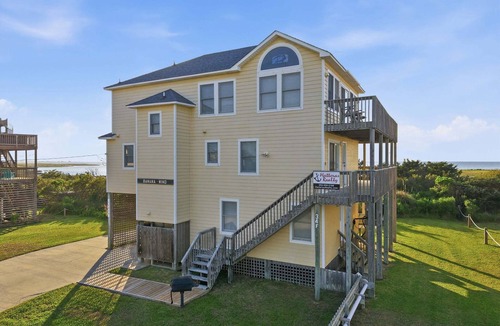 Frisco House | Soundfront house with private dock, hot tub, WiFi, & beautiful views