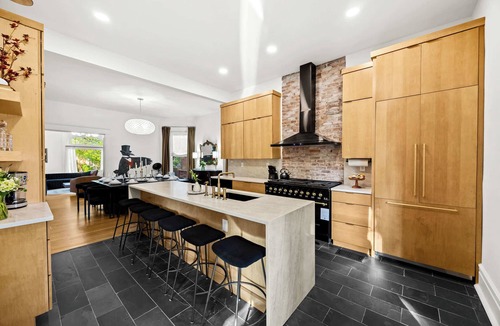 Cherokee Triangle House | Speakeasy-inspired home with private game room!