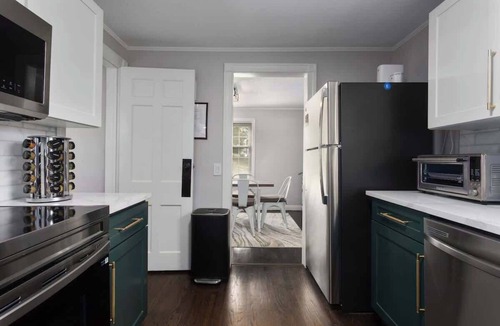 Merriam House | Stylish KC FarmhouseHugeFencedYard