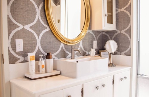 Cherokee Village Hotel | Suite 104 freatures a private outdoor-covered balcony.
