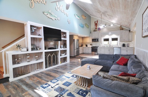 Ocracoke House | Sun-Inspired: Pet friendly, saltwater pool, large yard, screened porch.