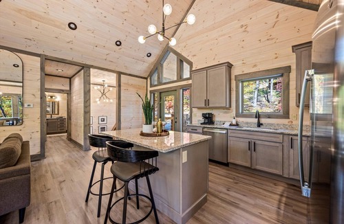 Wears Valley Cabin | Treehouse Swim Cabin: Swim Spa, Outdoor Living