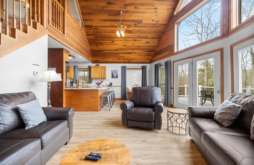 Rogers Ski Chalet | Updated Lake House, set atop the hill overlooking beautiful Deer Water Lake.