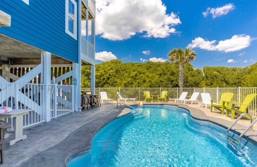 North Topsail Beach House | Wells Beach Paradise - Awesome 5BR Home - Pool, Hot Tub, Great Ocean Views!