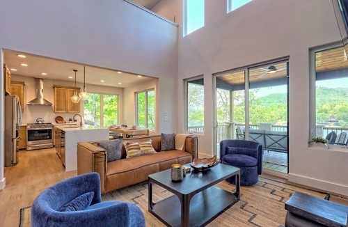 Hiawassee House | Windjammer Lakehouse by Chatuge Home Concierge | Lakefront · Private Dock w/Covered Boat Slip · Pool Table · SUP & Kayaks · Firepit