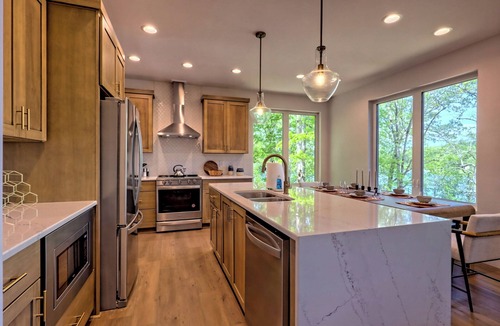 Hiawassee House | Windjammer Lakehouse by Chatuge Home Concierge | Lakefront · Private Dock w/Covered Boat Slip · Pool Table · SUP & Kayaks · Firepit