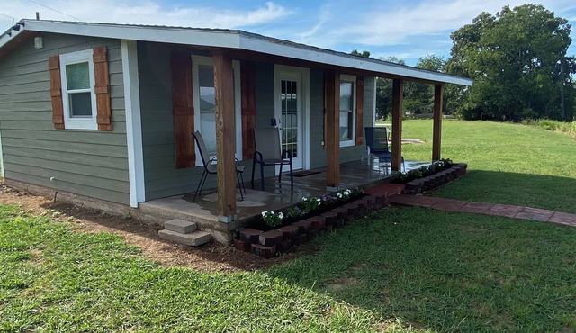 A beautiful cabin in the Pryor area with outstanding views of Lake Hudson.