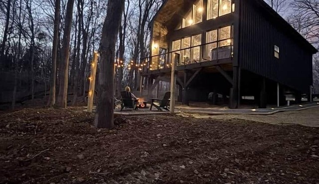 Brand New Modern A-Frame Treehouse with Hot tub