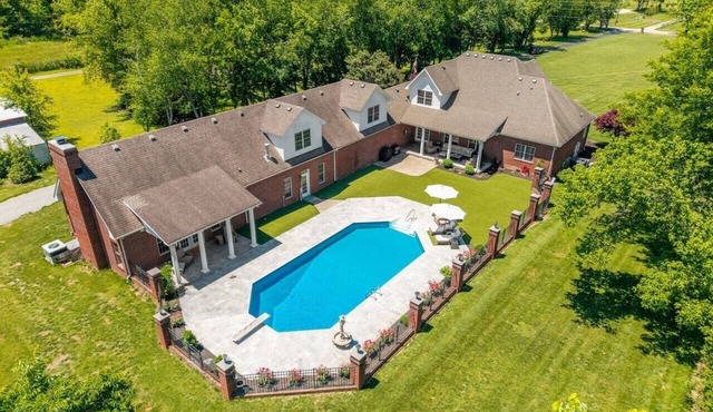 Franklin Estate with a Pool, Barn, Horse Pasture, Pool Table + More!