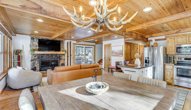 Hot Tub + Fireplace: Cozy Angel Fire A-Frame Cabin