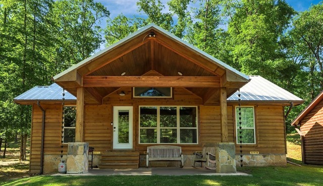 Impressive Cabin Surrounded by Trees in Nashoba, Oklahoma