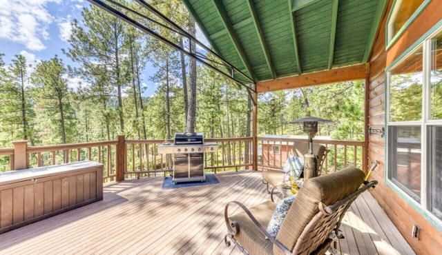 Log Cabin Retreat - Covered Deck, Views & Wildlife