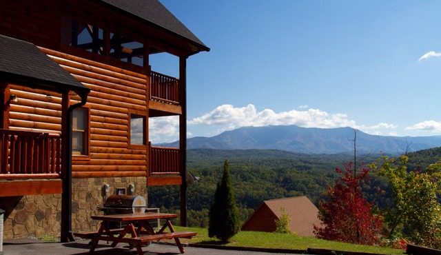Luxury Log Cabin With Million Dollar Panoramic Smoky Mountain Views
