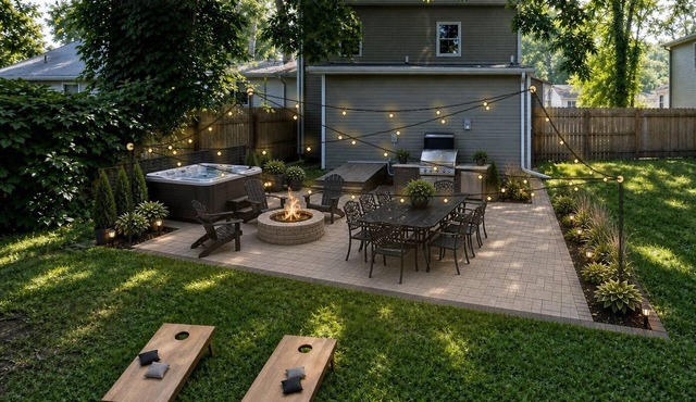 Near Louisville/Bourbon Trail/Hot Tub+Fire Pit+BBQ Grill & Cornhole
