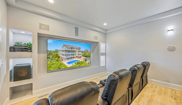 New Soundside Dog Friendly Avon Retreat with Pool, Hot Tub, Game Room, Theater