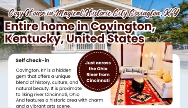 Northern Kentucky known for its Historic story and Proximity to Cincinnati,