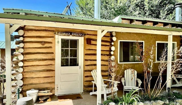 Rural Log Cabin Rental for Couples near Taos Ski Valley