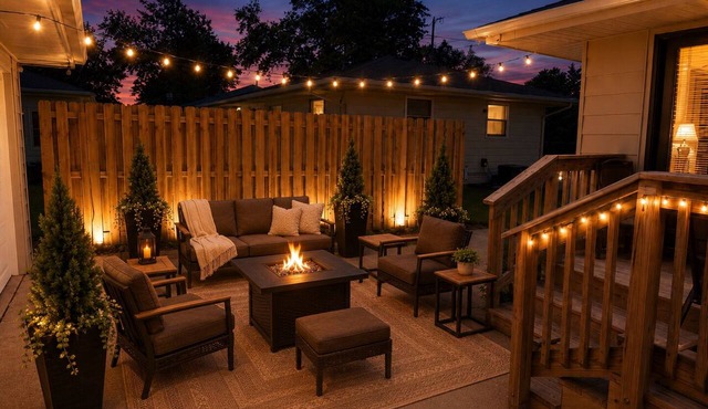 Scandinavian Retreat Fire-Pit Patio Dog Friendly