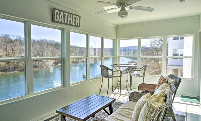 Branson Condo | Branson Vacation Rental w/Sunroom & Water Views