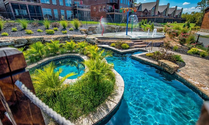 Indian Point House | WaterMill Cove Resort Lakefront Lodge By Silver Dollar City POOL LAZY RIVER