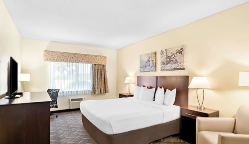 Standard Room, 1 King Bed, Non Smoking, Refrigerator & Microwave
