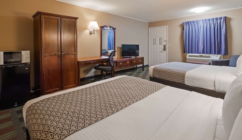 Standard Room, 2 Queen Beds, Non Smoking, Refrigerator & Microwave