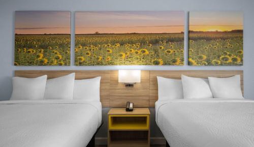 Queen Room with Two Queen Beds, Mobility Access and Roll-In shower, Non-Smoking